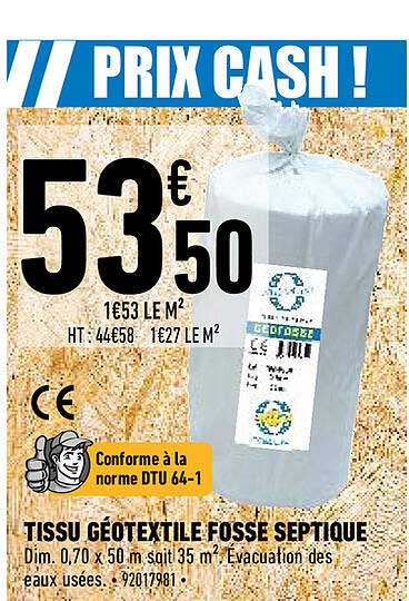 tissu géotextile fosse septique