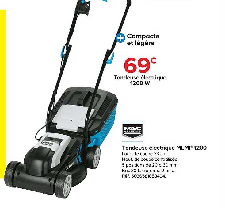 tondeuse électrique mlmp 1200 mac allister