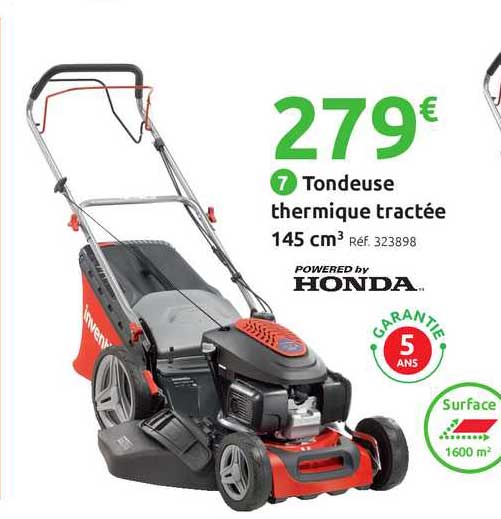 tondeuse thermique tractée 145 cm3 honda