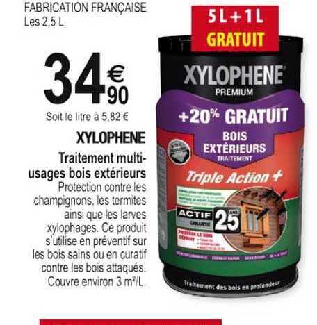 traitement multi-usages bois extérieurs xlophène