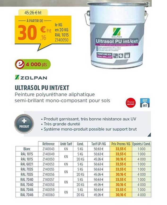 ultrasol pu int-ext zolpan