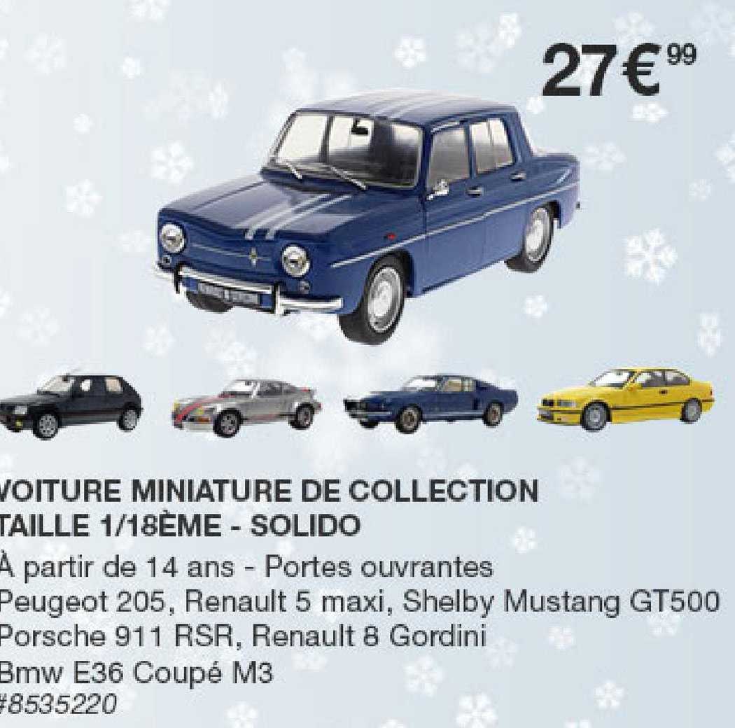 voiture miniature de collection taille 1-18ème - solido