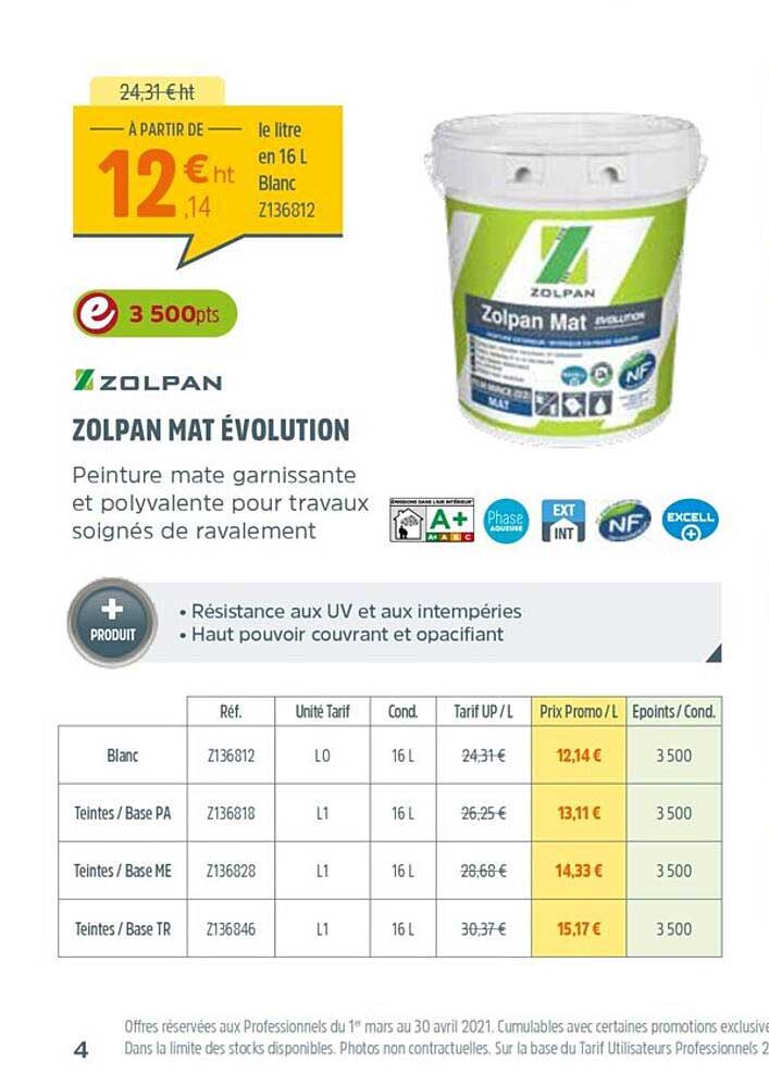 zolpan mat évolution zolpan