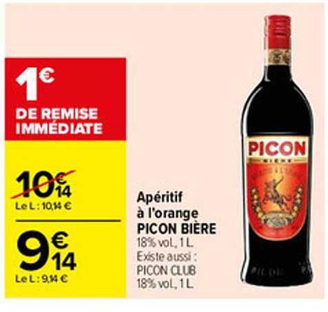 apéritif à l'orange picon bière