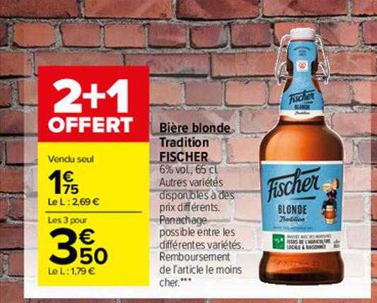 Bière Blonde Tradition Fisher