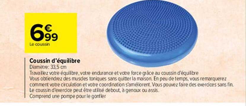 coussin d'équilibre