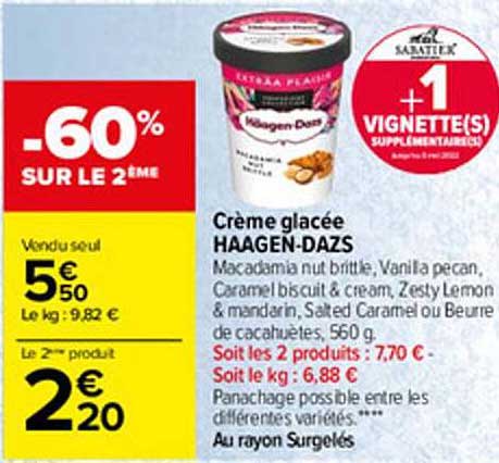 Crème Glacée Häagen-dazs