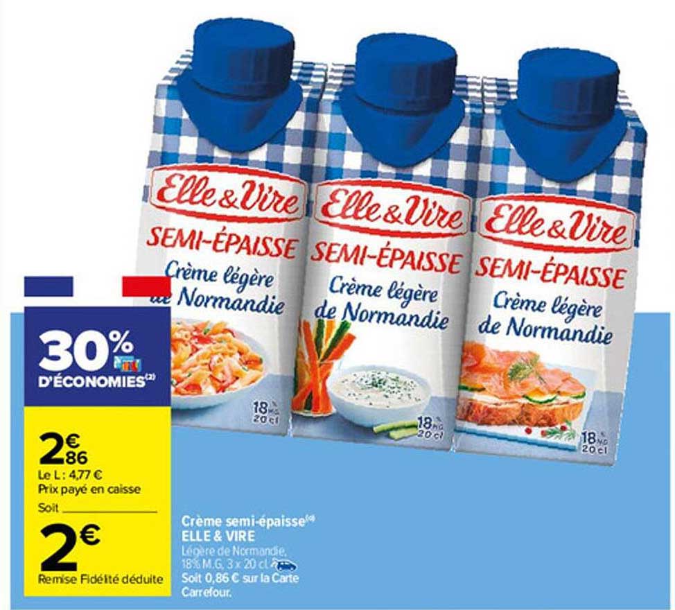 crème semi-épaisse elle & vire