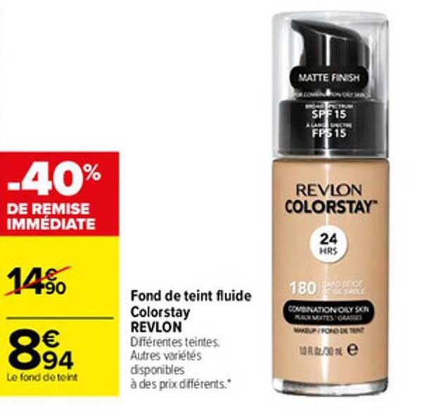 fond de teint fluide colorstay revlon