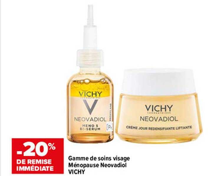 gamme de soins visage ménopause neovadiol vichy