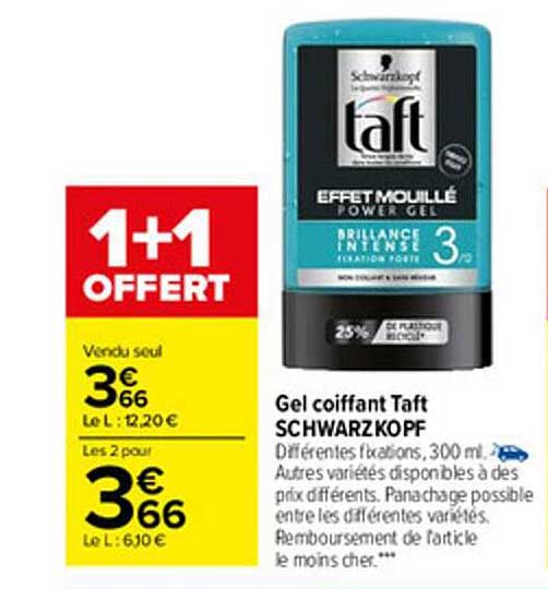 gel coiffant taft schwarzkopf