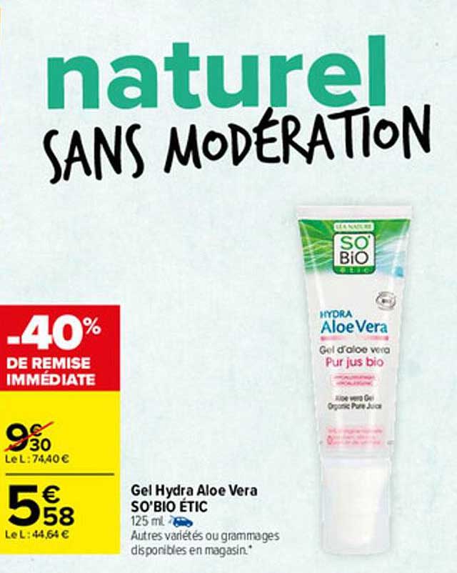 Gel Hydra Aloé Véra So-bio étic