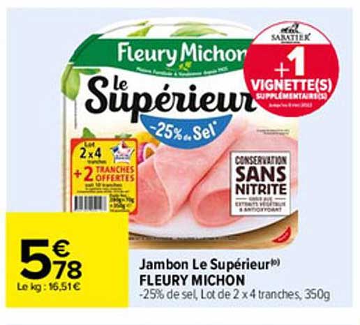 jambon le supérieur fleury michon