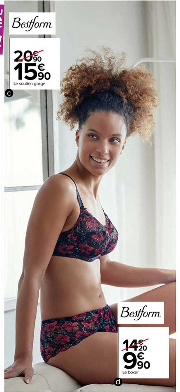 le soutien-gorge, le boxer bestform
