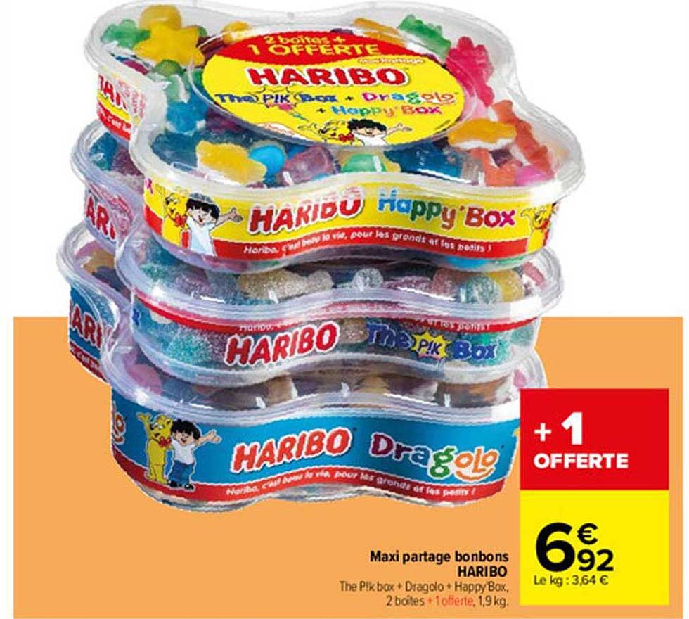 maxi partage bonbons haribo