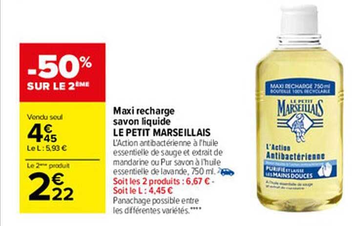 Maxi Recharge Savon Liquide Le Petit Marseillais