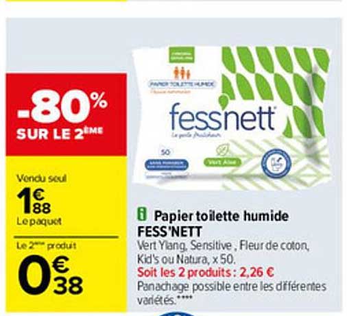 Papier Toilette Humide Fess'nett