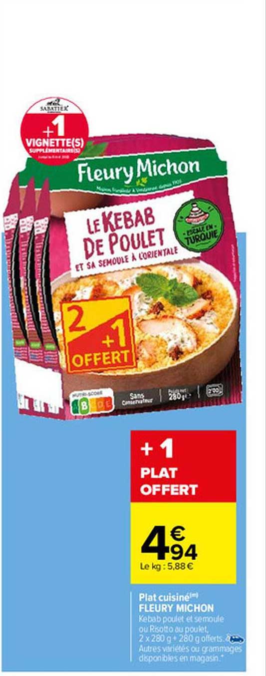 plat cuisiné fleury michon
