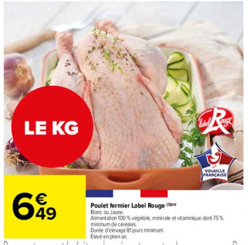 Poulet Fermier Label Rouge