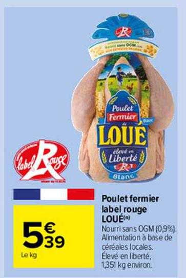 Poulet Fermier Label Rouge Loué