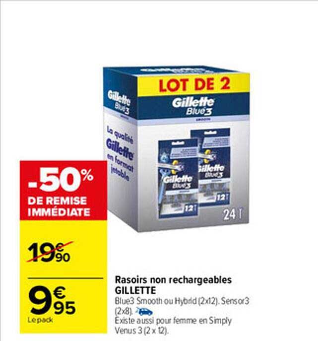 rasoirs non rechargeables