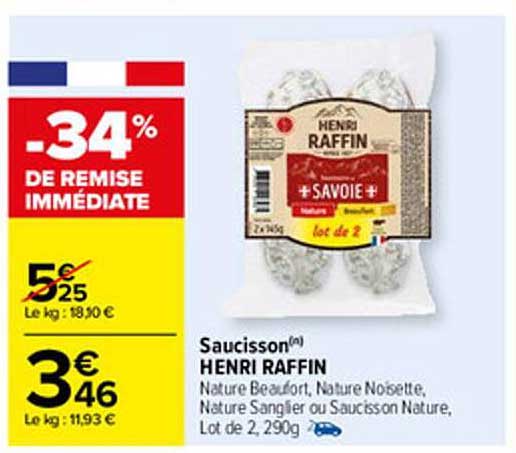saucisson henri raffin