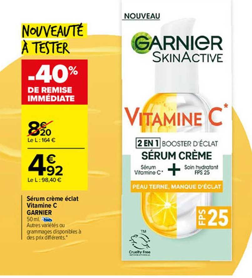 Sérum Crème éclat Vitamine C Garnier