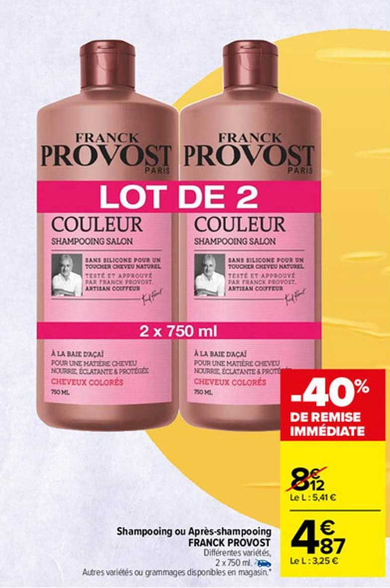 shampooing ou après-shampooing franck provost