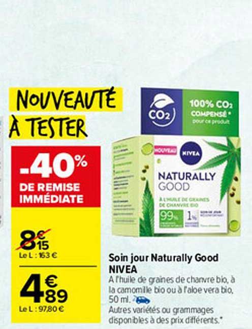 soin jour naturally good nivea