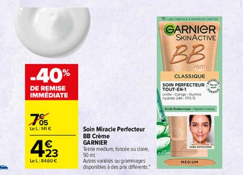soin miracle perfecteur bb crème garnier
