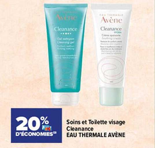 soins et toilette visage cleanance eau thermale avène