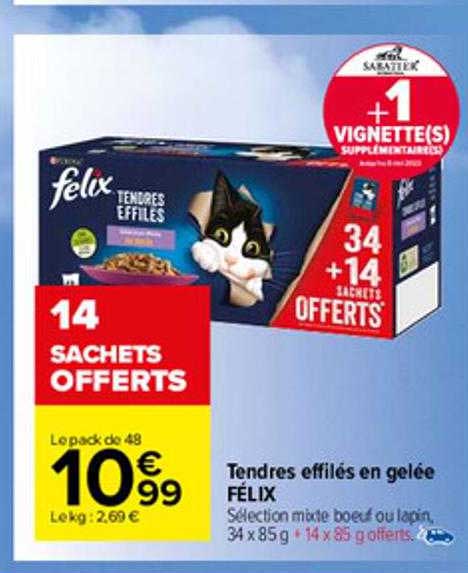 Tendres Effilés En Gelée Félix