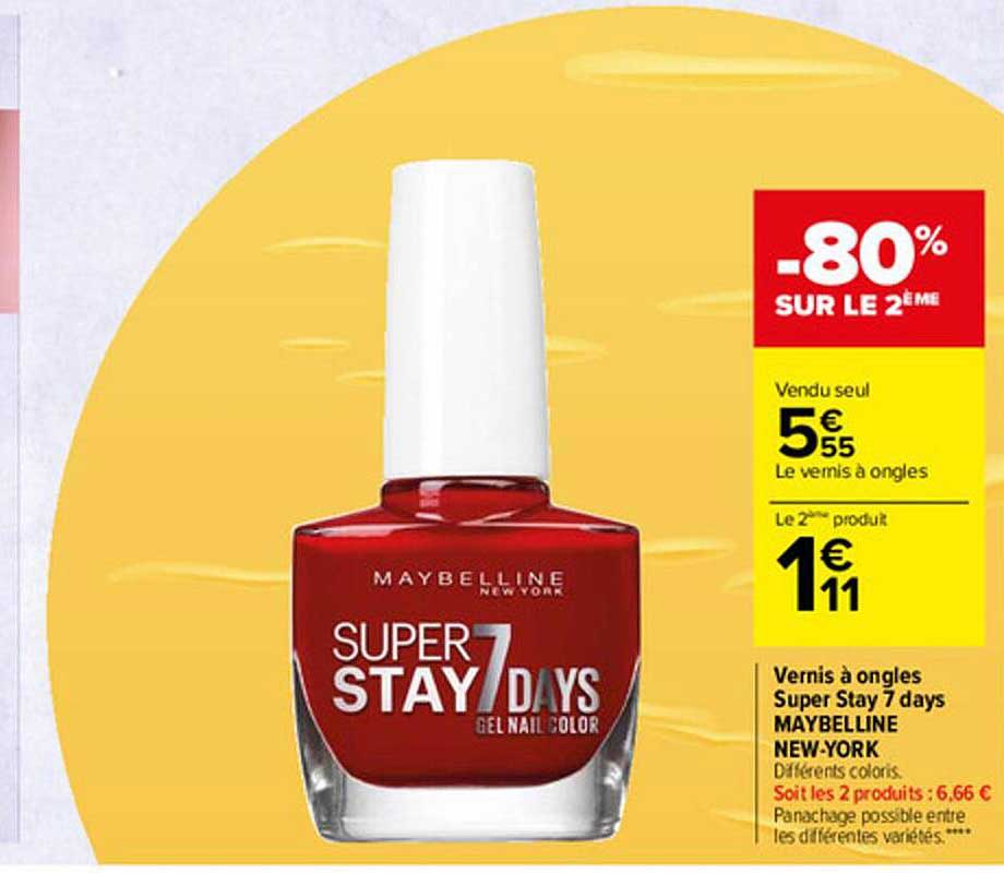 vernis à ongles super stay 7 days maybelline new-york
