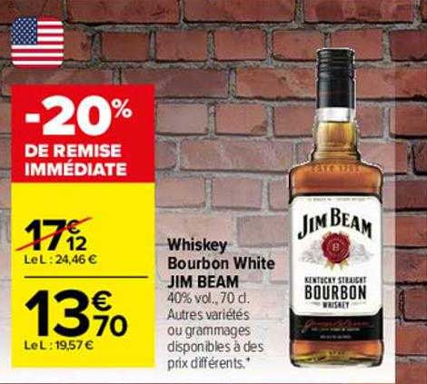 whiskey bourbon white jim beam