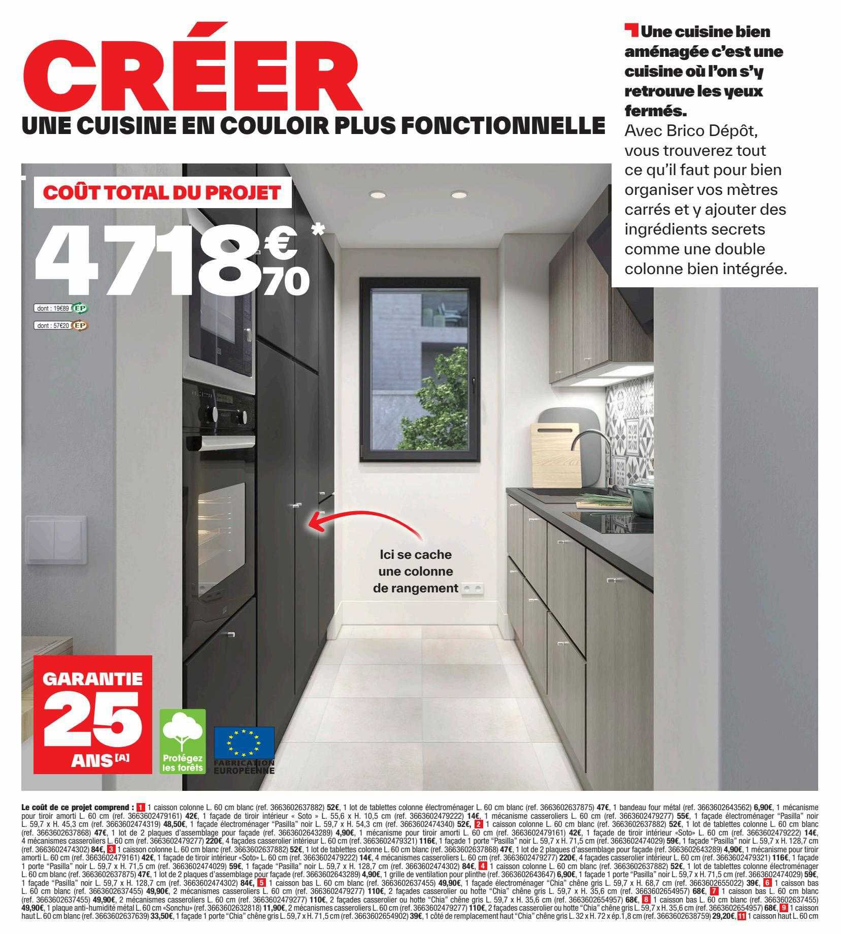 Cuisine En Couloir Plus Fonctionnelle