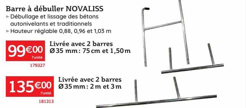 Barre à Débuller Novaliss
