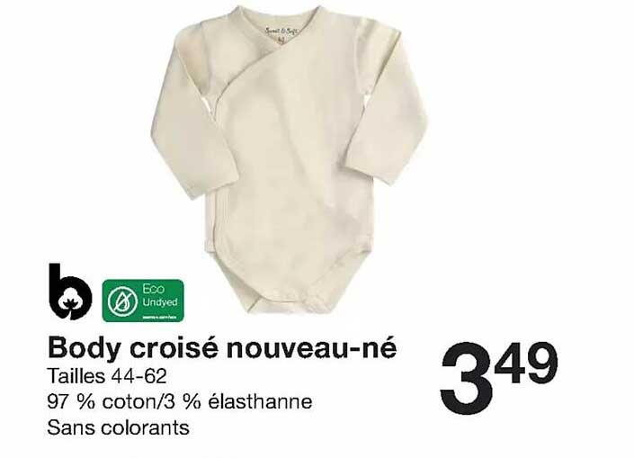 body croisé nouveau-né