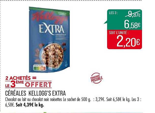 Céréales Kellogg's Extra