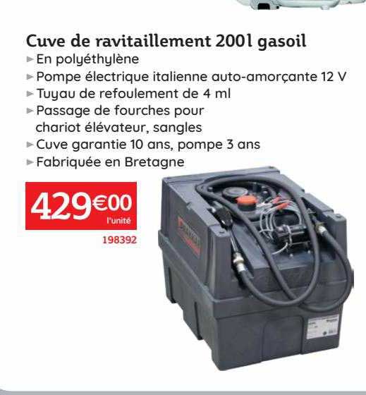 cuve de ravitaillement 200l gasoil