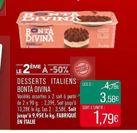 desserts italiens bontà divina