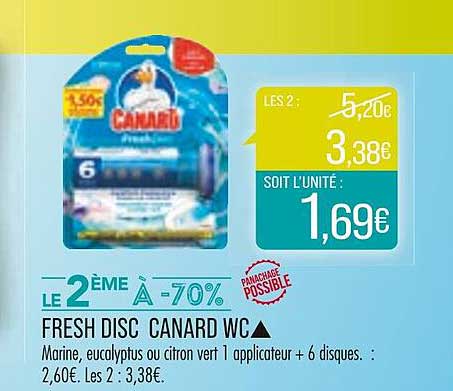 fresh disc canard wc