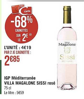 igp méditerranée villa magalone sissi rosé