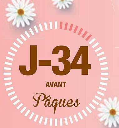 j-34 avant pâques