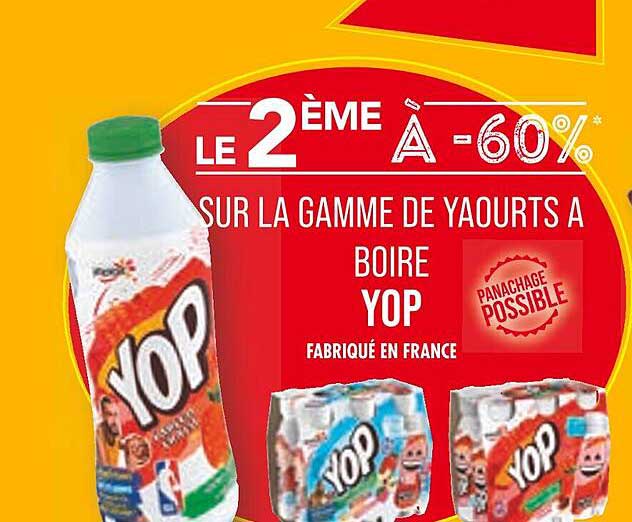 La Gamme De Yaourts à Boire Yop