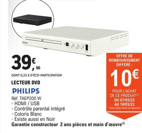 lecteur dvd philips