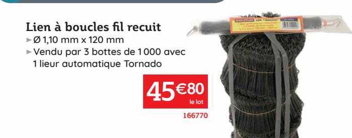 lien à boucles fil récuit