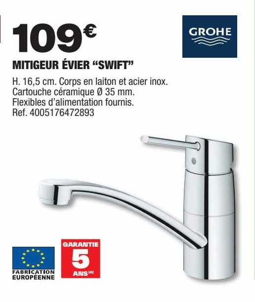 Mitigeur évier "swift" Grohe