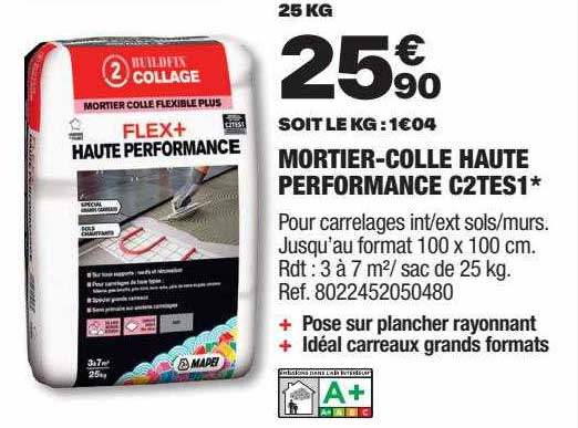 mortier-colle haute performance c2tes1