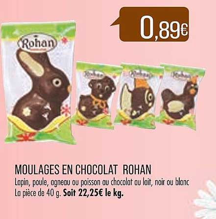 moulages en chocolat rohan
