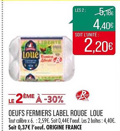 œufs Fermiers Label Rouge Loué